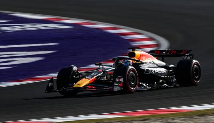 (250322) -- SHANGHAI, March 22, 2025 -- Red Bull s drvier Max Verstappen of the Netherlands competes during the qualifying of the Formula 1 Chinese Grand Prix at the Shanghai International Circuit in east China s Shanghai, on March 22, 2025. ) (SP)CHINA-SHANGHAI-FORMULA 1-QUALIFYING (CN) XiaxYifang 