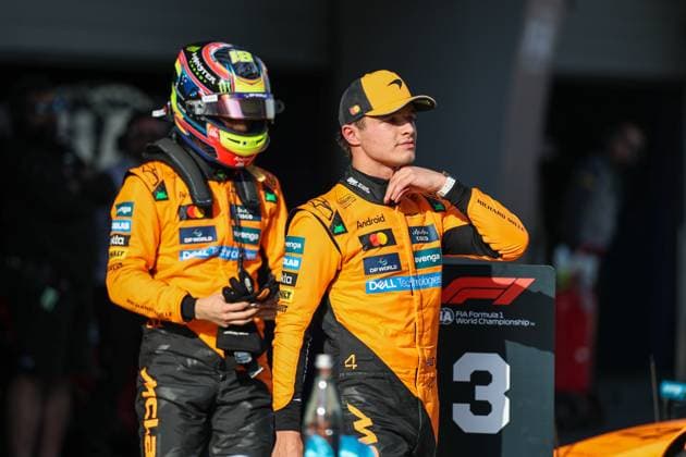 Oscar Piastri (AUS) - and Lando Norris (GBR) - McLaren Formula 1 Team - McLaren MCL39 - Mercedes during F1 Grand Prix of CHINA at Shanghai International Circuit on March 22, 2025 in Shanghai, China.(Photo by Song Haiyuan Paddocker) (Credit Hasan Bratic Alessio De Marco Avens-Images.com)  Copyright: xAlessioxDexMarco IPAxSportx xipa-agency.netx xx IPA_55619455 IPA_Agency_IPA55619455
