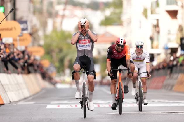 VAN DER POEL Mathieu winner of the men s elite race of the Milano-Sanremo one day cycling race (289 km) from Pavia and to Sanremo - North West Italy - March 22, 2025. - cycling .  Copyright: xMassimoxPaolonex xLaPressex