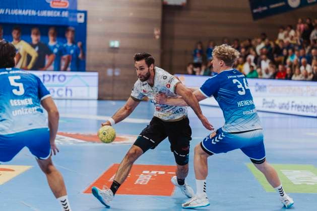 VfL Luebeck Schwartau vs HC Elbflorenz Dresden, Handball, 2 Bundesliga, 22 03 25 VfL Luebeck Schwartau vs HC Elbflorenz Dresden, Handball, 2 Bundesliga, 22 03 25 Luebeck Hansehalle Schleswig Holstein Germany Copyright: xChristianxSchaffrathx xMedienwerx