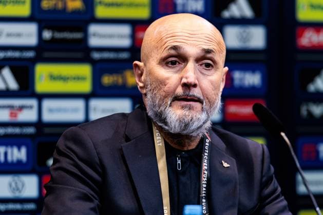 UEFA Nations League Press Conference Italy 22 03 2025 Luciano Spalletti Coach Italy UEFA Nations League Press Conference Italy ahead of the second leg Germany Italy Dortmund, Signal Iduna Park, 22 03 2025 Copyright: xBEAUTIFULxSPORTS Wunderlx