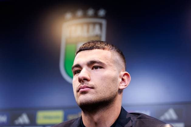 UEFA Nations League Press Conference Italy 22 03 2025 Alessandro Buongiorno Italy, 4 UEFA Nations League Press Conference Italy ahead of the second leg Germany Italy Dortmund, Signal Iduna Park, 22 03 2025 Copyright: xBEAUTIFULxSPORTS Wunderlx