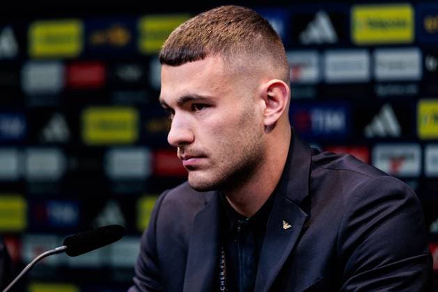 UEFA Nations League Press Conference Italy 22 03 2025 Alessandro Buongiorno Italy, 4 UEFA Nations League Press Conference Italy ahead of the second leg Germany Italy Dortmund, Signal Iduna Park, 22 03 2025 Copyright: xBEAUTIFULxSPORTS Wunderlx