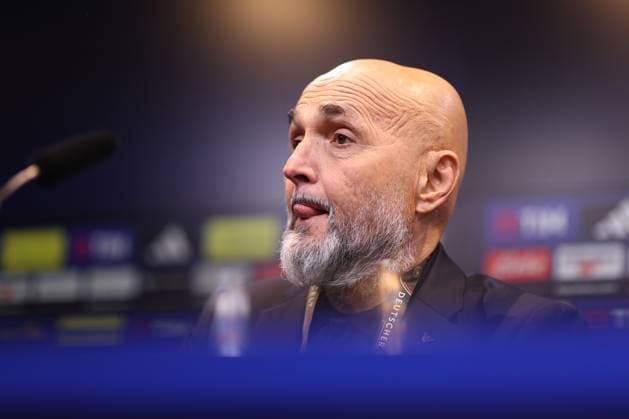 22 03 2025, Football, Press conference before the Nations League quarter-final Germany Italy, Signal Iduna Park, Season 2024 2025 National coach Luciano Spalletti ITA DFB regulations prohibit any use of photographs as image sequences and or quasi video North Rhine-Westphalia Germany