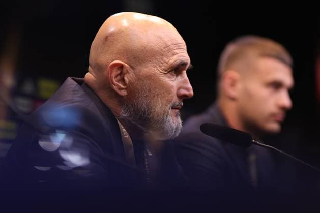 22 03 2025, Football, Press conference before the Nations League quarter-final Germany Italy, Signal Iduna Park, Season 2024 2025 National coach Luciano Spalletti ITA DFB regulations prohibit any use of photographs as image sequences and or quasi video North Rhine-Westphalia Germany