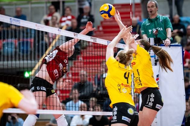 VBL Volleyball Bundesliga PlayOff quarter-finals, SC Potsdam VfB Suhl 22 03 2025 VBL Volleyball Bundesliga PlayOff quarter-finals SC Potsdam VfB Suhl 22 03 2025 Copyright: xBEAUTIFULxSPORTS NicolxMarschallx