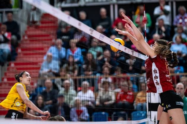 VBL Volleyball Bundesliga PlayOff quarter-finals, SC Potsdam VfB Suhl 22 03 2025 VBL Volleyball Bundesliga PlayOff quarter-finals SC Potsdam VfB Suhl 22 03 2025 Copyright: xBEAUTIFULxSPORTS NicolxMarschallx