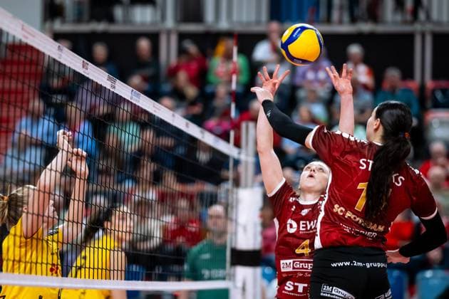 VBL Volleyball Bundesliga PlayOff quarter-finals, SC Potsdam VfB Suhl 22 03 2025 VBL Volleyball Bundesliga PlayOff quarter-finals SC Potsdam VfB Suhl 22 03 2025 4 Jenna Ewert SCP Copyright: xBEAUTIFULxSPORTS NicolxMarschallx