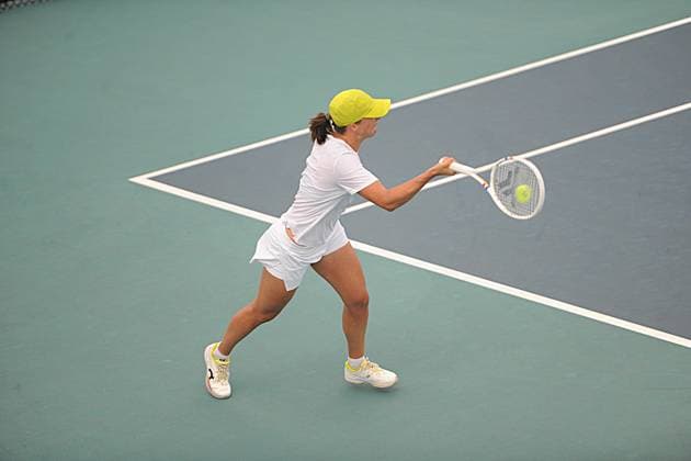Tennis, WTA tournament in Miami, Training
