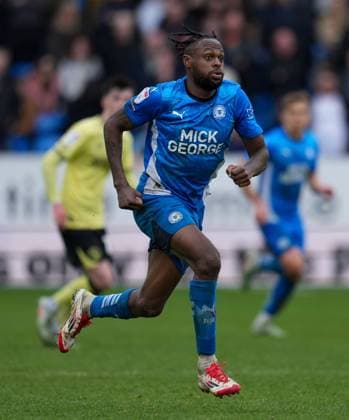 Ricky-Jade Jones of Peterborough United Peterborough United v Charlton Athletic, EFL Sky Bet League One, Football, Weston Homes Stadium, Peterborough, UK - 22 Mar 2025 EDITORIAL USE ONLY No use with unauthorised audio, video, data, fixture lists, club league logos or live services. Online in-match use limited to 120 images, no video emulation. No use in betting, games or single club league player publications. Copyright: xJoexToth Shutterstockx 15215883av