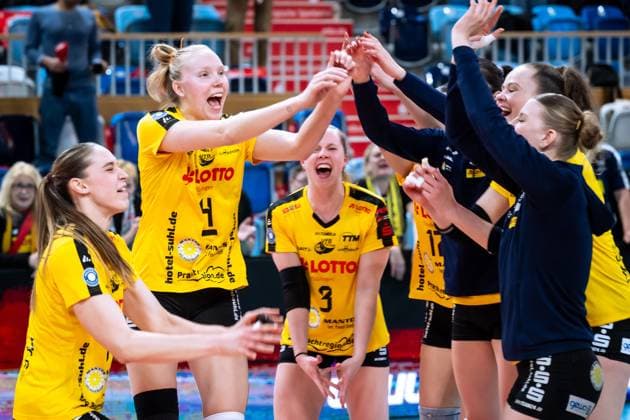 VBL Volleyball Bundesliga PlayOff quarter-finals, SC Potsdam VfB Suhl 22 03 2025 VBL Volleyball Bundesliga PlayOff quarter-finals SC Potsdam VfB Suhl 22 03 2025 Copyright: xBEAUTIFULxSPORTS NicolxMarschallx