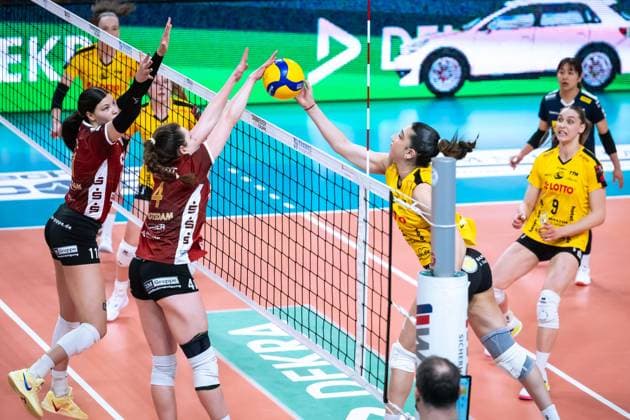 VBL Volleyball Bundesliga PlayOff quarter-finals, SC Potsdam VfB Suhl 22 03 2025 VBL Volleyball Bundesliga PlayOff quarter-finals SC Potsdam VfB Suhl 22 03 2025, 17 Julia de Paula Viana VfB Suhl Copyright: xBEAUTIFULxSPORTS NicolxMarschallx