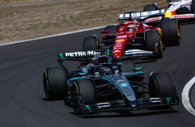 F1 - CHINESE GRAND PRIX 2025 63 RUSSELL George (gbr), Mercedes AMG F1 Team W16, action during the Formula 1 Heineken Chinese Grand Prix 2025, 2nd round of the 2025 FIA Formula One World Championship, WM, Weltmeisterschaft from March 21 to 23, 2025 on the Shanghai International Circuit, in Shanghai, China - ShanghaiChina  Copyright: xDPPIx