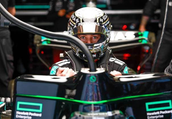 F1 - CHINESE GRAND PRIX 2025 RUSSELL George (gbr), Mercedes AMG F1 Team W16, portrait during the Formula 1 Heineken Chinese Grand Prix 2025, 2nd round of the 2025 FIA Formula One World Championship, WM, Weltmeisterschaft from March 21 to 23, 2025 on the Shanghai International Circuit, in Shanghai, China - ShanghaiChina  Copyright: xDPPIx
