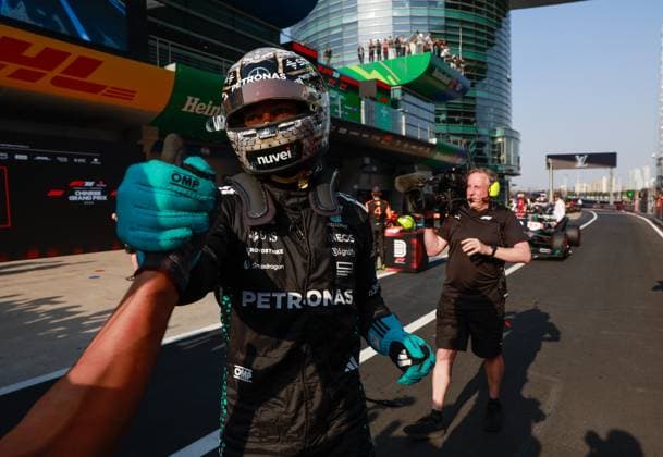 F1 - CHINESE GRAND PRIX 2025 RUSSELL George (gbr), Mercedes AMG F1 Team W16, portrait during the Formula 1 Heineken Chinese Grand Prix 2025, 2nd round of the 2025 FIA Formula One World Championship, WM, Weltmeisterschaft from March 21 to 23, 2025 on the Shanghai International Circuit, in Shanghai, China - ShanghaiChina  Copyright: xDPPIx