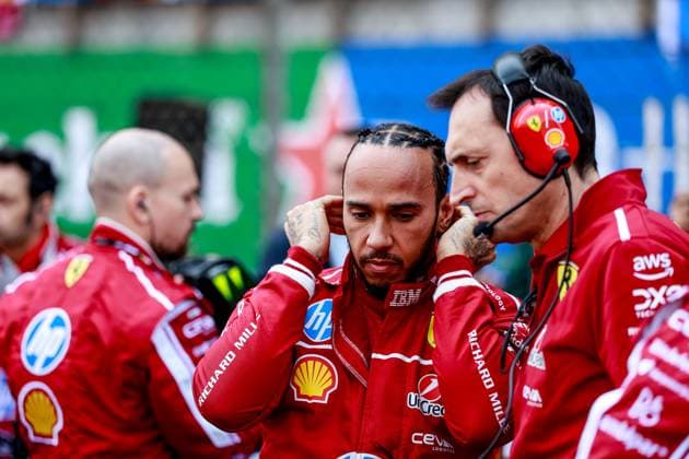 F1 - CHINESE GRAND PRIX 2025 HAMILTON Lewis (gbr), Scuderia Ferrari SF-25, portrait during the Formula 1 Heineken Chinese Grand Prix 2025, 2nd round of the 2025 FIA Formula One World Championship, WM, Weltmeisterschaft from March 21 to 23, 2025 on the Shanghai International Circuit, in Shanghai, China - ShanghaiChina  Copyright: xDPPIx