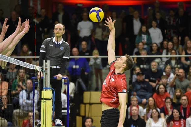 Niklas Lichtenauer TV Rottenburg, 08 TV Rottenburg vs Barock Volleys Ludwigsburg, Volleyball, 2 Bundesliga Sued, 24 Matchday, Season 2024 2025, 22 03 2025, TV Rottenburg vs Barock Volleys Ludwigsburg, Volleyball, 2 Bundesliga Sued, 24 Matchday, Season 2024 2025, 22 03 2025 Rottenburg Copyright: xEibner-Pressefoto RalphxKunzex EP_RKE