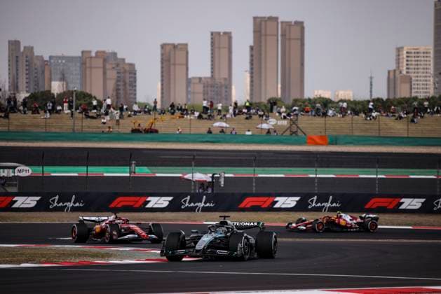 F1 - CHINESE GRAND PRIX 2025 63 RUSSELL George (gbr), Mercedes AMG F1 Team W16, action during the Formula 1 Heineken Chinese Grand Prix 2025, 2nd round of the 2025 FIA Formula One World Championship, WM, Weltmeisterschaft from March 21 to 23, 2025 on the Shanghai International Circuit, in Shanghai, China - ShanghaiChina  Copyright: xXavixBonillax