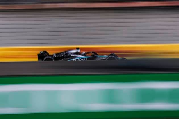 F1 - CHINESE GRAND PRIX 2025 63 RUSSELL George (gbr), Mercedes AMG F1 Team W16, action during the Formula 1 Heineken Chinese Grand Prix 2025, 2nd round of the 2025 FIA Formula One World Championship, WM, Weltmeisterschaft from March 21 to 23, 2025 on the Shanghai International Circuit, in Shanghai, China - ShanghaiChina  Copyright: xXavixBonillax