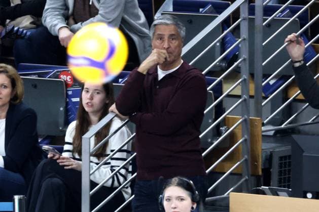 DEU, DVV, 1 VBL, BR Volleys vs Netzhoppers KW Bestensee, 23 03 2025, Max Schmeling Halle, Berlin, DEU, DVV, 1 VBL, BR Volleys vs Netzhoppers KW Bestensee, in the picture President Niromand BR Volleys Photo Juergen Engler nordphoto GmbH nordphotoxGmbHx xEngler nph00076