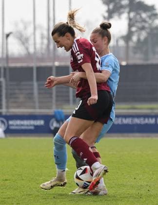 23 03 2025 Soccer Season 2024 2025 2 Women Soccer Bundesliga 19 Matchday 1 FC Nürnberg FCN Club Clubfrauen VfL Bochum Sportfoto Zink DaMa xdaxmax Medina Desic 10, 1 FC Nürnberg FCN Franziska Wenzel 31, VfL Bochum