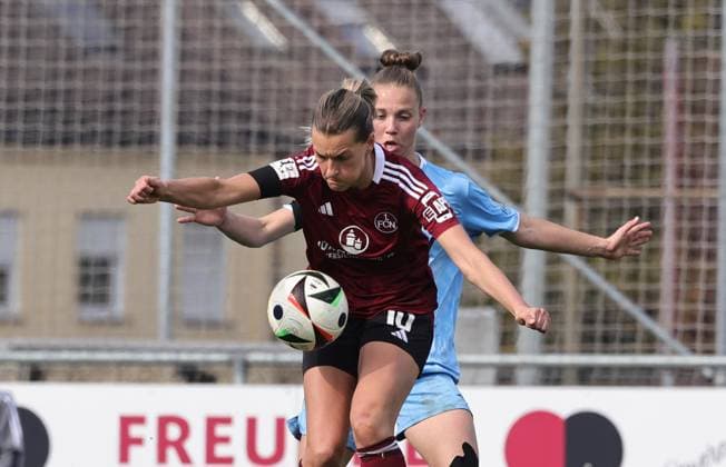 23 03 2025 Soccer Season 2024 2025 2 Women Soccer Bundesliga 19 Matchday 1 FC Nürnberg FCN Club Clubfrauen VfL Bochum Sportfoto Zink DaMa xdaxmax Medina Desic 10, 1 FC Nürnberg FCN Franziska Wenzel 31, VfL Bochum