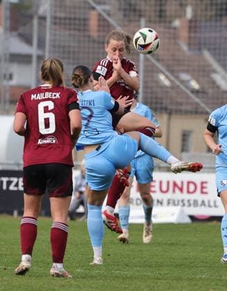 23 03 2025 Soccer Season 2024 2025 2 Women Soccer Bundesliga 19 Matchday 1 FC Nürnberg FCN Club Clubfrauen VfL Bochum Sportfoto Zink DaMa xdaxmax Alina Mailbeck 6, 1 FC Nürnberg FCN Lucy Karwatzki 19, VfL Bochum Luisa Guttenberger 4, 1 FC Nürnberg FCN