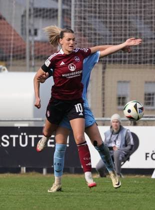 23 03 2025 Soccer Season 2024 2025 2 Women Soccer Bundesliga 19 Matchday 1 FC Nürnberg FCN Club Clubfrauen VfL Bochum Sportfoto Zink DaMa xdaxmax Medina Desic 10, 1 FC Nürnberg FCN Franziska Wenzel 31, VfL Bochum