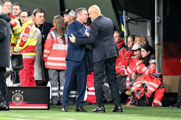 23 03 2025, xsltx, Football UEFA Nations League, Germany Italy v l TV Expert Lothar Matthäus Coach Head Coach Luciano Spalletti Italy DFL DFB REGULATIONS PROHIBIT ANY USE OF PHOTOGRAPHS as IMAGE SEQUENCES and or QUASI VIDEO Dortmund