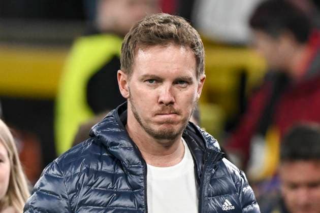 Julian Nagelsmann Germany Coach Mimic strong facial expression Emotion 23 03 2025 Soccer UEFA Nations League Germany vs Italy, Signal Iduna Park, Dortmund, Copyright: xpepphotox xHorstxMauelshagenx pep00321, pep_20250323_hm_4236