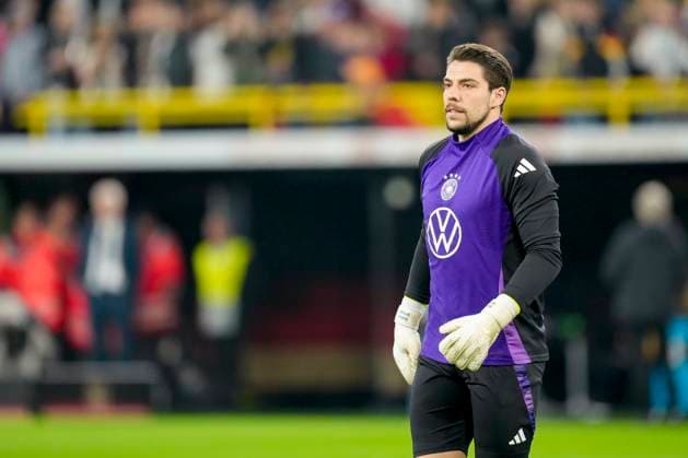 Goalkeeper Stefan Ortega Germany looks on during the UEFA Nations League Quarterfinal Leg Two match between Germany and Italy at Football Stadium Dortmund on March 23, 2025 in Dortmund, Germany