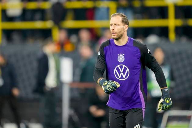 Goalkeeper Oliver Baumann Germany looks on during the UEFA Nations League Quarterfinal Leg Two match between Germany and Italy at Football Stadium Dortmund on March 23, 2025 in Dortmund, Germany