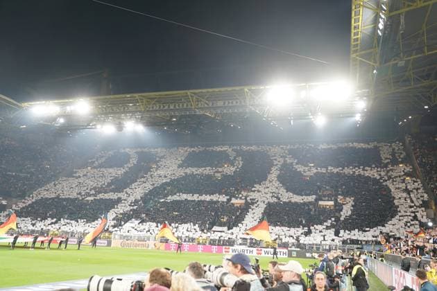 Choreo for 125 years DFB Dortmund 23 03 2025 Germany vs Italy, UEFA Nations League quarter-final second leg, Signal Iduna Park