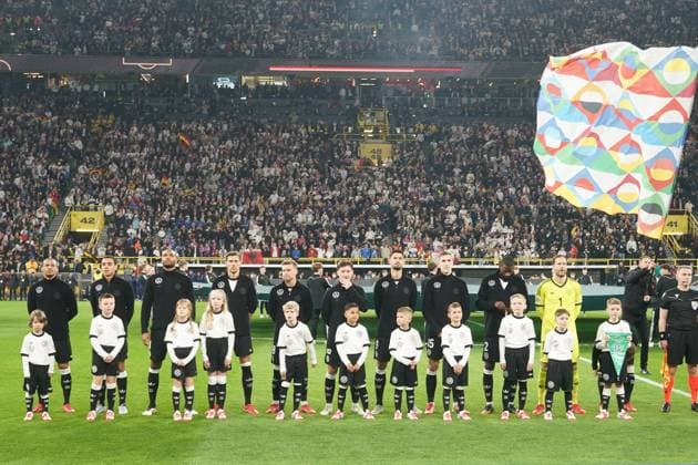 German team in the line-up Dortmund 23 03 2025 Germany vs Italy, UEFA Nations League quarter-final second leg, Signal Iduna Park