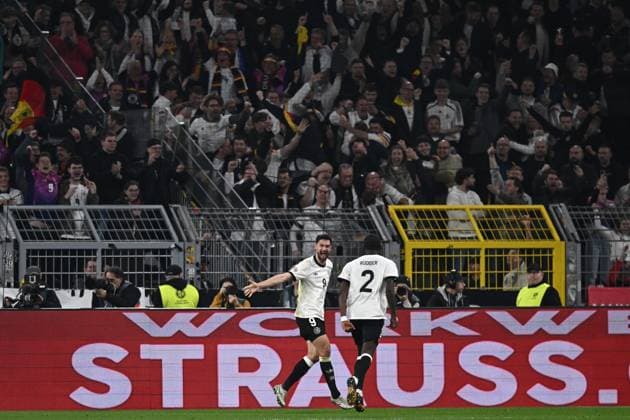 Db Dortmund 23 03 2025 - Nations League Germania-Italia foto Daniele Buffa Image nella foto: esultanza gol Tim Kleindienst 