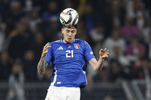 DORTMUND - Alessandro Bastoni of Italy during the UEFA Nations League quarterfinal match between Germany and Italy at the BVB Stadion Dortmund on March 23, 2025 in Dortmund, Germany. ANP Hollandse Hoogte MAURICE VAN STEEN UEFA Nations League Quarterfinal Leg Two 2025 xVIxANPxSportx xMauricexvanxSteenxIVx 522971503 originalFilename: 522971503.jpg