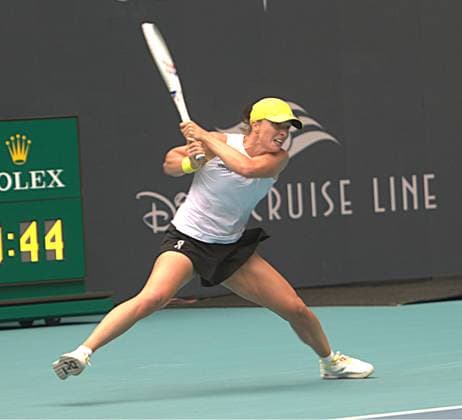 RECORD DATE NOT STATED 23.03.2025 Miami Gardens Miami Open 3rd round Iga Swiatek vs. Elise Mertens Photo: Piotr Figura Newspix.pl --- Newspix.pl  Figura23032025_003