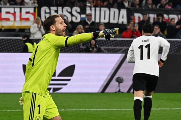 23 03 2025, xsltx, Football UEFA Nations League, Germany Italy v l Oliver Baumann Deutsche Fussball Nationalmannschaft DFB DFL DFB REGULATIONS PROHIBIT ANY USE OF PHOTOGRAPHS as IMAGE SEQUENCES and or QUASI VIDEO Dortmund