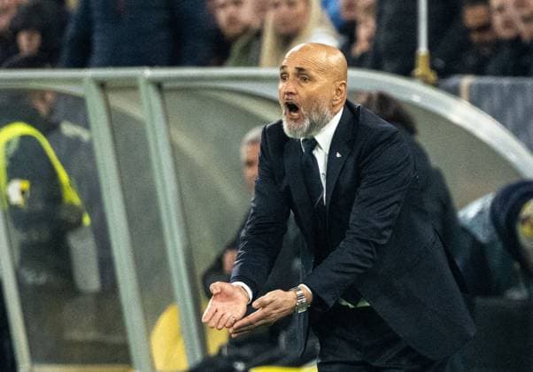 Soccer, men, 2024 25 season, UEFA Nations League quarter-final second leg in Dortmund, Germany Italy, coach Luciano Spalletti Italy , 23 03 2025, Copyright: xMatthiasxKochx