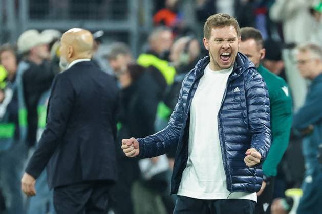 Bilder des Jahres 2025, Sport 03 März Sport Themen der Woche KW12 SPORT Bilder des Tages UEFA Nations League - 24 25 - Deutschland - Italien am 23.03.2025 im Signal Iduna Park in Dortmund Schlussjubel bei Trainer Coach Julian Nagelsmann (Deutschland) *** UEFA Nations League 24 25 Germany Italy on 23 03 2025 at Signal Iduna Park in Dortmund Final cheers for coach Julian Nagelsmann Germany MH