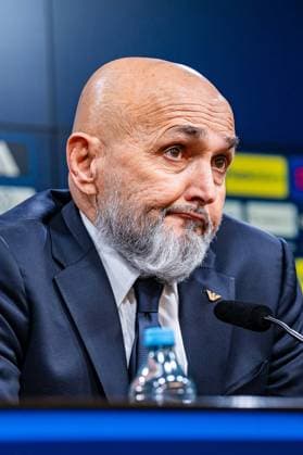 23 03 2025, Germany vs Italy, Nations League, quarter-final second leg Press conference after the match with Luciano Spalletti Italy, Head Coach Coach Copyright: xBahhoxKarax