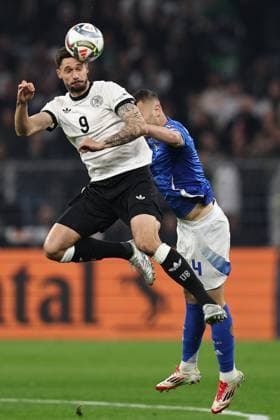 Mf Dortmund 23 03 2025 - Nations League Germania-Italia foto Michele Finessi Image nella foto: Tim Kleindienst-Alessandro Buongiorno 