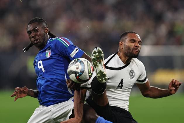 Mf Dortmund 23 03 2025 - Nations League Germania-Italia foto Michele Finessi Image nella foto: Moise Kean-Jonathan Tah 