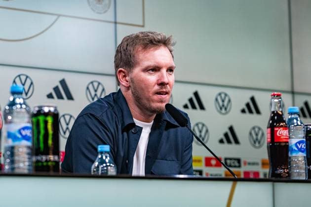 23 03 2025, Germany vs Italy, Nations League, quarter-final second leg Press conference after the match with Julian Nagelsmann Germany, Head Coach Copyright: xBahhoxKarax