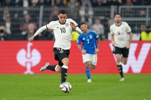 Jamal Musiala (Germany, 10) with the ball  Copyright: xScottxColeman IPAxSportx xipa-agency.netx xx IPA_55672841 IPA_Agency_IPA55672841