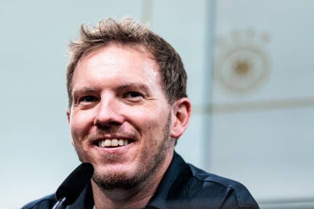 UEFA Nations League Germany Italy 23 03 2025 Julian Nagelsmann national coach Germany during the press conference, smiles, laughs UEFA Nations League second leg Germany Italy Dortmund, Signal Iduna Park, 23 03 2025 Copyright: xBEAUTIFULxSPORTS Wunderlx
