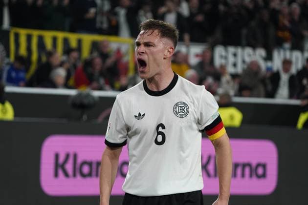 Mens national team, Football, Nations League, 23 03 2025, Signaliduna Park, Dortmund Germany vs Italy , Joshua Kimmich Germany, action, single image