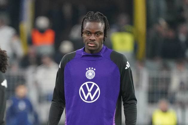 Mens national team, Football, Nations League, 23 03 2025, Signaliduna Park, Dortmund Germany vs Italy , Yann Aurel Bisseck, Germany, action, single image