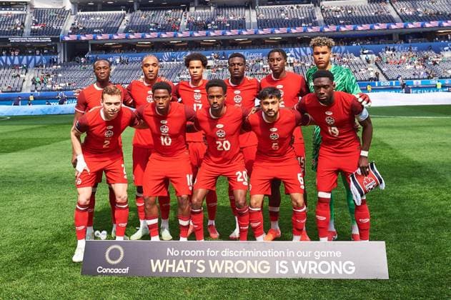 RECORD DATE NOT STATED IV CONCACAF NATIONS LEAGUE 2024-2025 Canada vs United States - Third Place Canada team group, Mannschaftsbild, Totale during the Third Place match between Canada and United States as part Final Four of the Concacaf Nations League 2024-2025 at SoFi Stadium on March 23, 2025 in Inglewood, Los Angeles, California, United States. INGLEWOOD LOS ANGELES CALIFORNIA UNITED STATES  Copyright: xJorgexMartinezx 20250323160614_CNL_2025_3P_CAN_USA_CANADA30