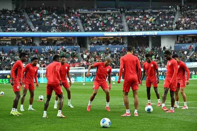 RECORD DATE NOT STATED IV CONCACAF NATIONS LEAGUE 2024-2025 Mexico vs Panama - Final Players of Panama during the Final match between Mexican national team, Nationalteam (Mexico) and Panama as part Final Four of the Concacaf Nations League 2024-2025 at SoFi Stadium on March 23, 2025 in Inglewood, Los Angeles, California, United States. INGLEWOOD LOS ANGELES CALIFORNIA UNITED STATES  Copyright: xDavidxLeahx 20250323190021_CNL_2025_F_MEX_PAN_PANAMA36